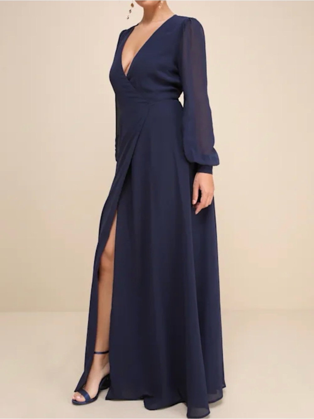 Lulu's My Whole Heart Wrap Dress-L